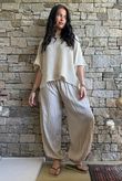 Basso Shirring Balloon Pant Stone
